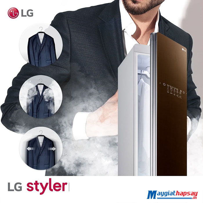 giặt hấp áo Vest với máy giặt hấp sấy LG Styler